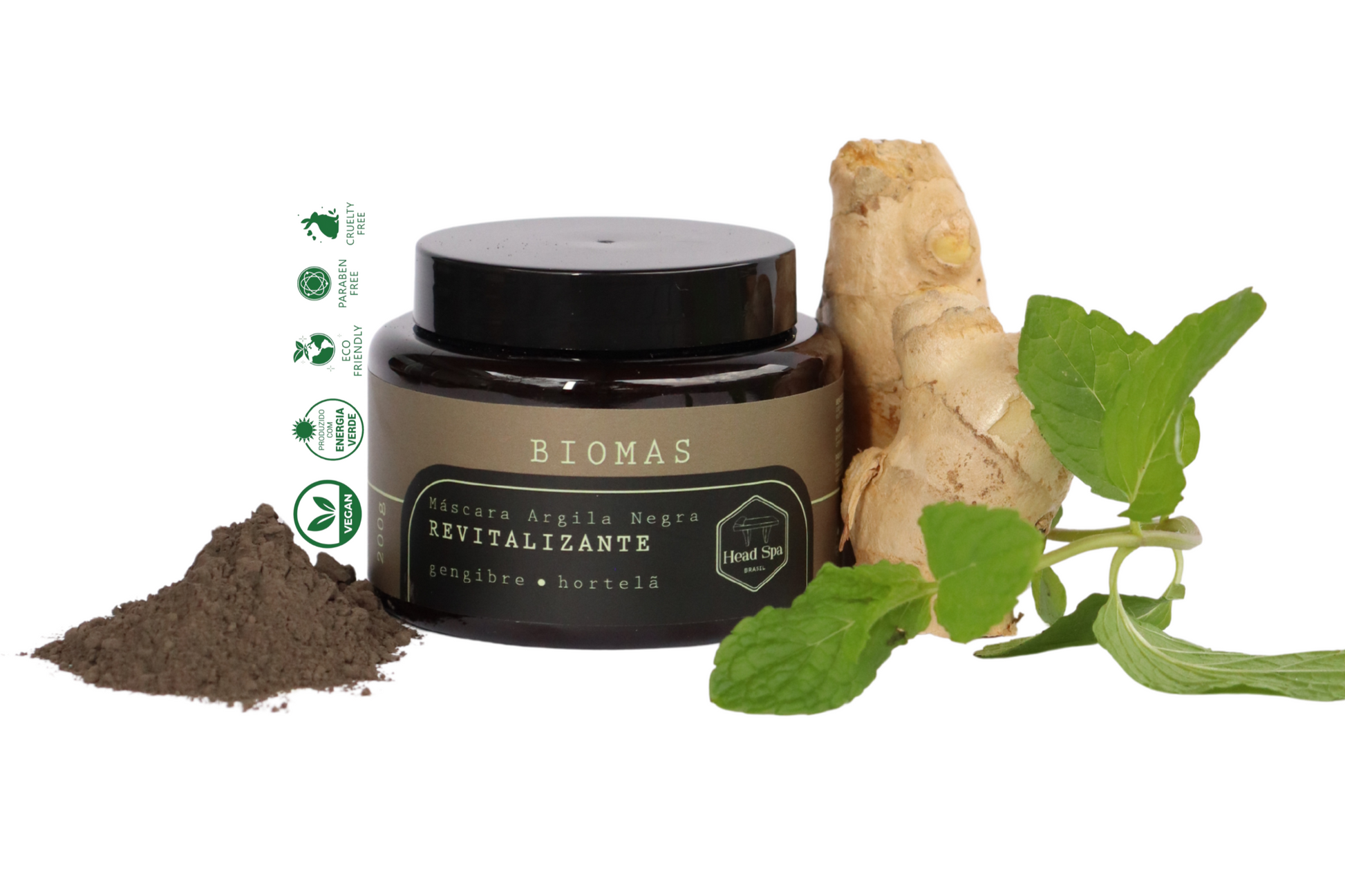 Máscara Revitalizante com Argila Preta
