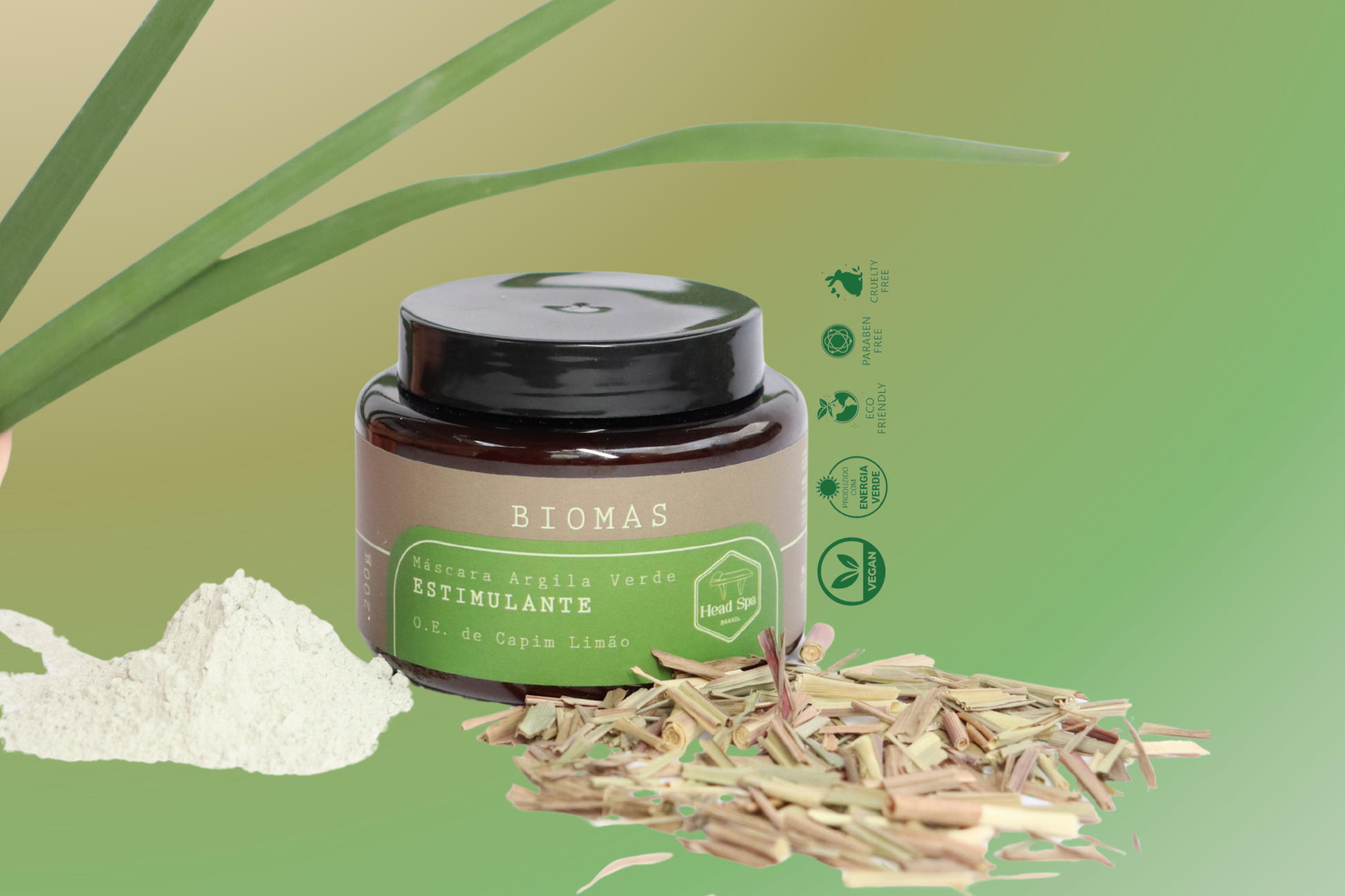 Máscara Estimulante com Argila Verde